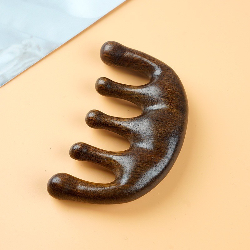 Lược Gỗ Đàn Hương, Giúp Tóc Vào Nếp, Massage Đầu, Cổ, Vai, Gáy