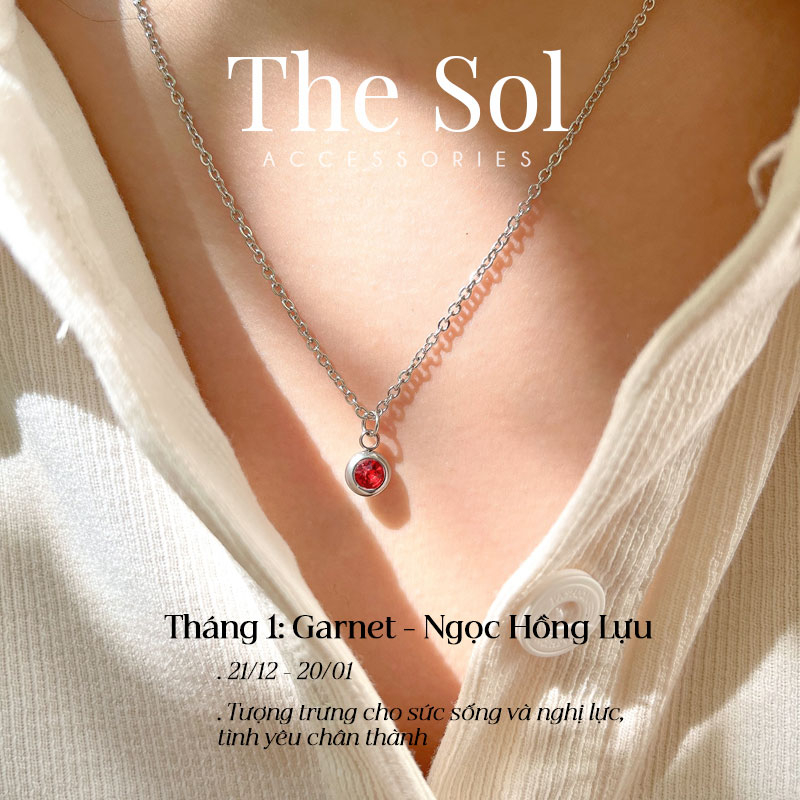Dây Chuyền/ Vòng Cổ May Mắn Theo Tháng Sinh The Birthstone by thesol.accessories