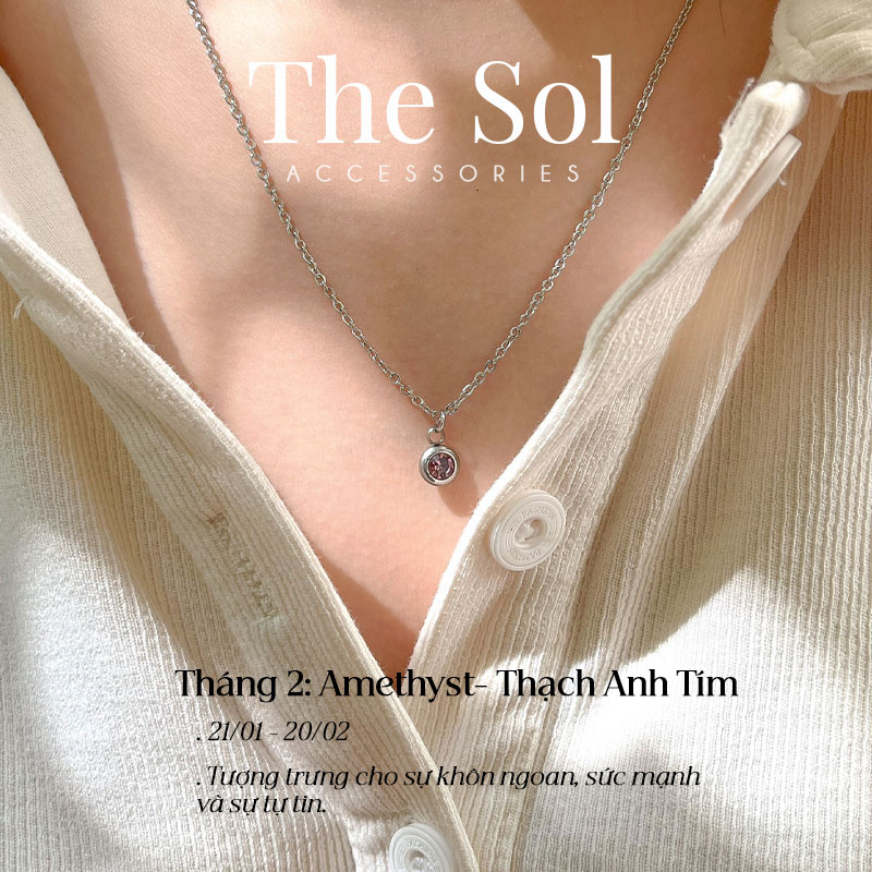 Dây Chuyền/ Vòng Cổ May Mắn Theo Tháng Sinh The Birthstone by thesol.accessories