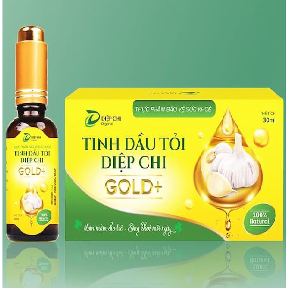 Dầu Tỏi Diệp Chi Gold (+) Giúp Bé Giảm Hắt Hơi Sổ Mũi, Tăng Sức Đề Kháng 30ml