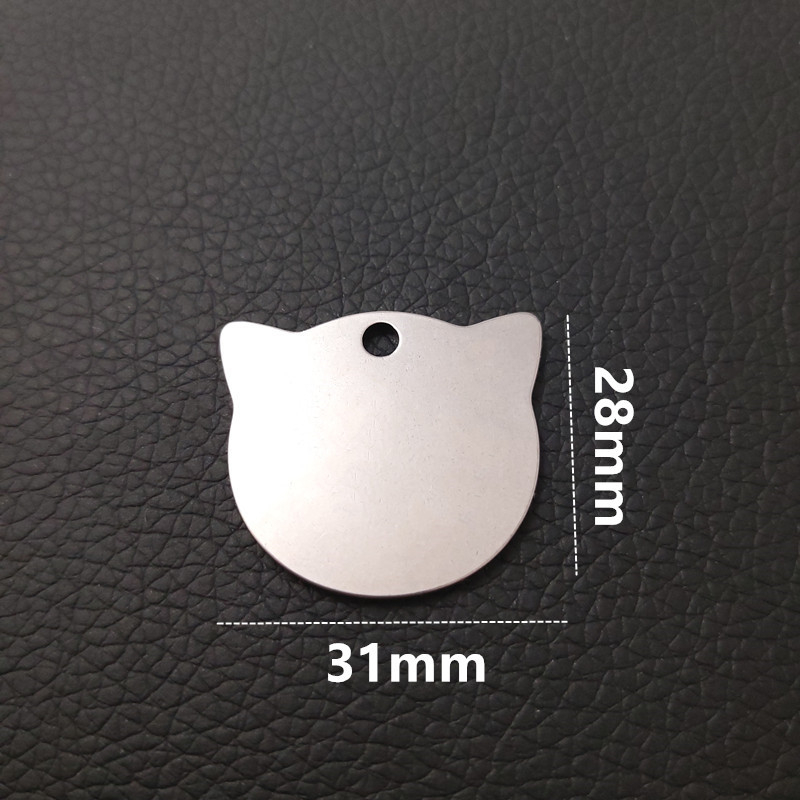 Thẻ tên, tag chó mèo chất liệu inox
