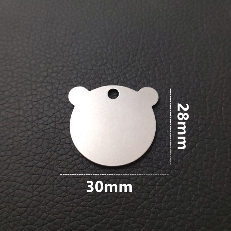 Thẻ tên, tag chó mèo chất liệu inox