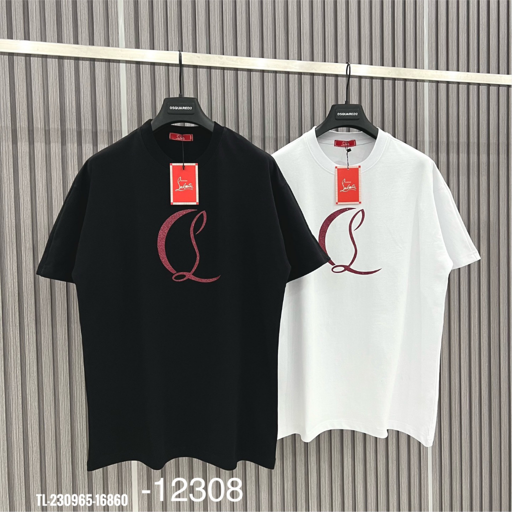 Áo Thun Louboutin Cao Cấp Áo Phông Nam Nữ LC In 2 Mặt Chất Cotton Thoáng Mát