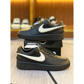 Giày AF1 Low SP AMBUSH ‘Black’ DV3464-001, Giày AF1 Low Ambush Black Đen V2 Da Thật Lai Au