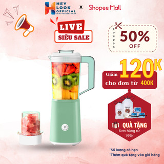 Máy xay sinh tố GODWELL máy xay đa năng,  xay thực phẩm dung tích 1200ml 2 cối xay kèm lưới lọc