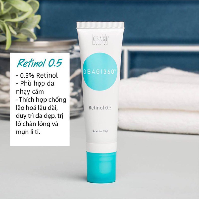 Retinol kem dưỡng da chống lão hoá 0,5% và 1.0% 28g
