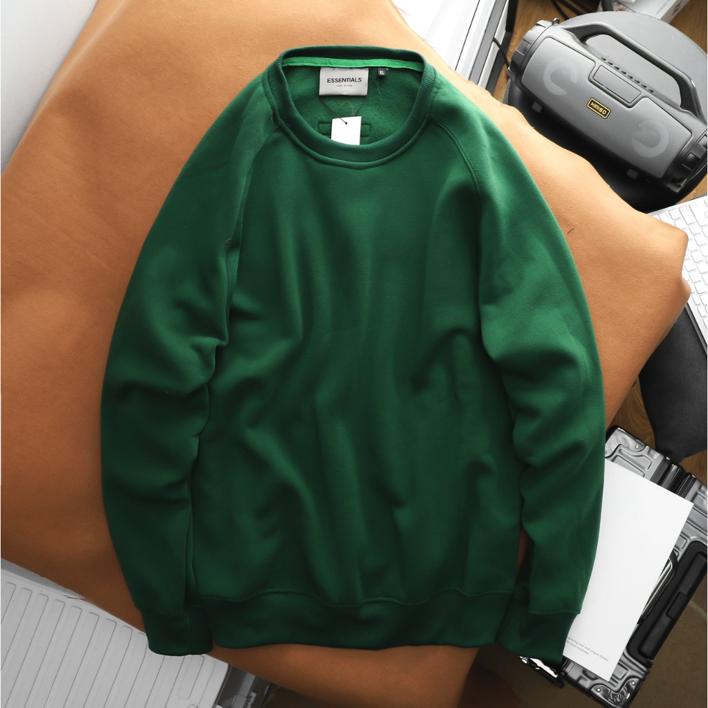 Áo sweater, áo thun tay dài oversize chất liệu nỉ bông cao cấp ES15