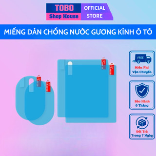 Bộ 4 Miếng Dán Chống Đọng Nước Gương Xe Ô Tô Cao Cấp | Nước Mưa Trôi Nhanh | Dễ Dàng lắp Đặt !