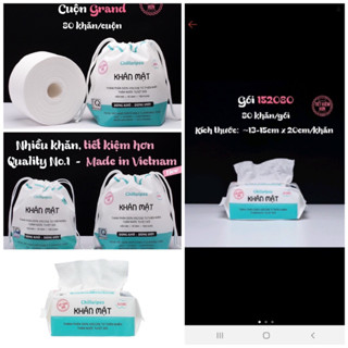 Khăn khô lau mặt Chillwipes dùng lau khô, lau ướt, tẩy trang hàng đẹp