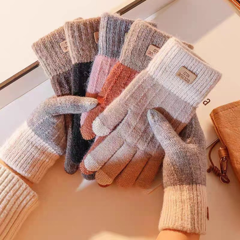Găng tay nữ Bluehope mùa thu đông thanh lịch nhiều màu nhẹ nhàng thiết kế đơn giản NL0