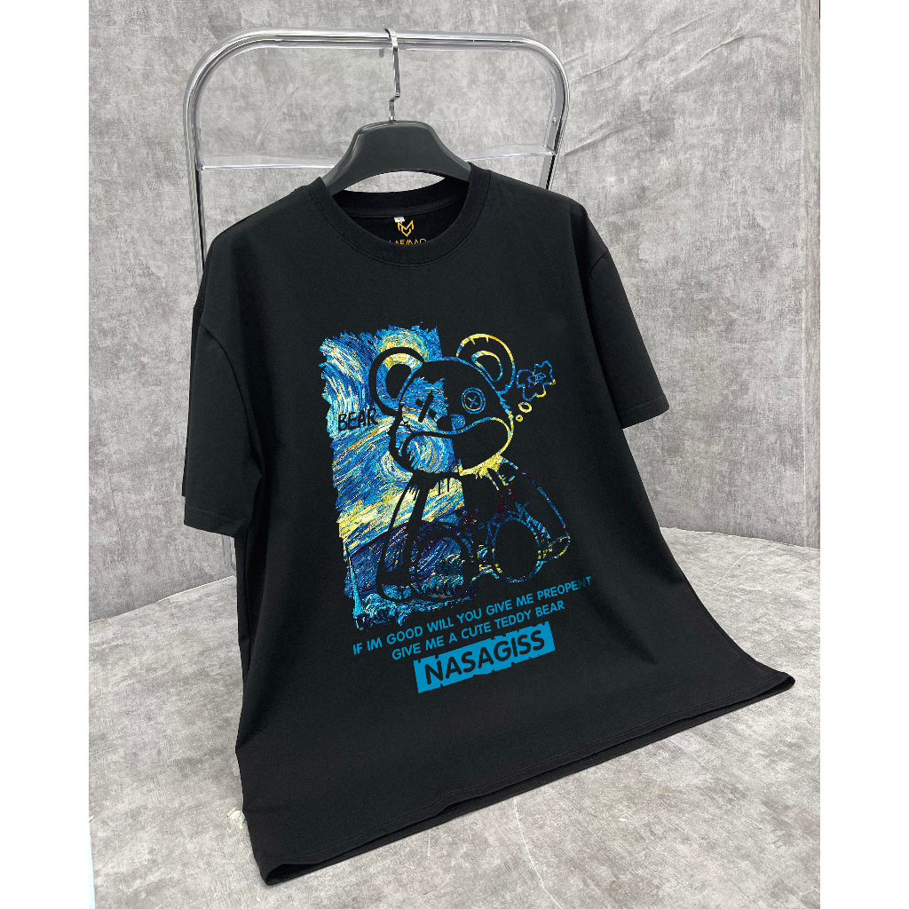 Áo thun local brand LAEMAO form rộng chất cotton họa tiết TEDDYNASA