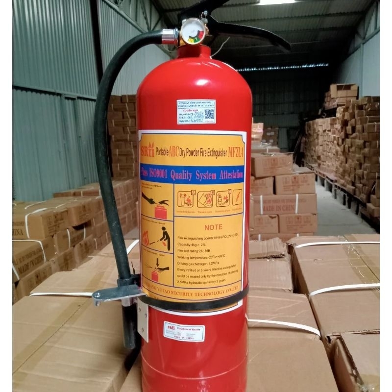 Bình Cứu Hỏa, Bình Bột chữa cháy MFZL4  ABC chuyên dùng trong PCCC