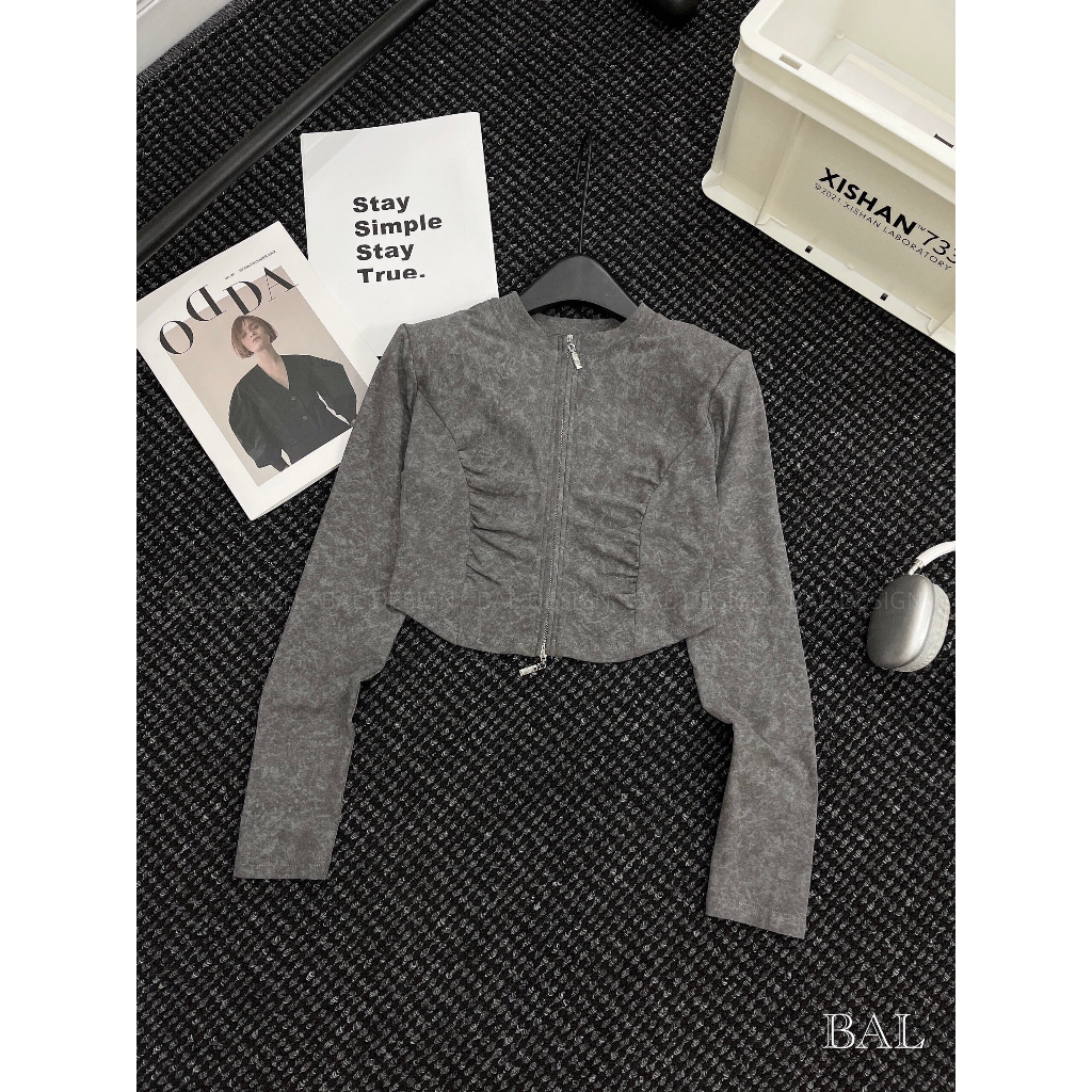 Áo len crop dài tay hàng QC 2 màu cực chất