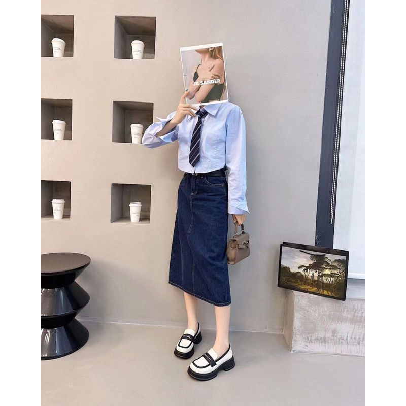 Giày moca lười CNK da mềm- Hàng QC fullbox