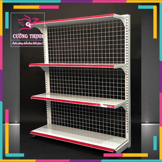  Kệ siêu thị đơn   Cao 1m5 x dài 1m2 x rộng 35cm  x 4 tầng kệ siêu thị giá rẻ 