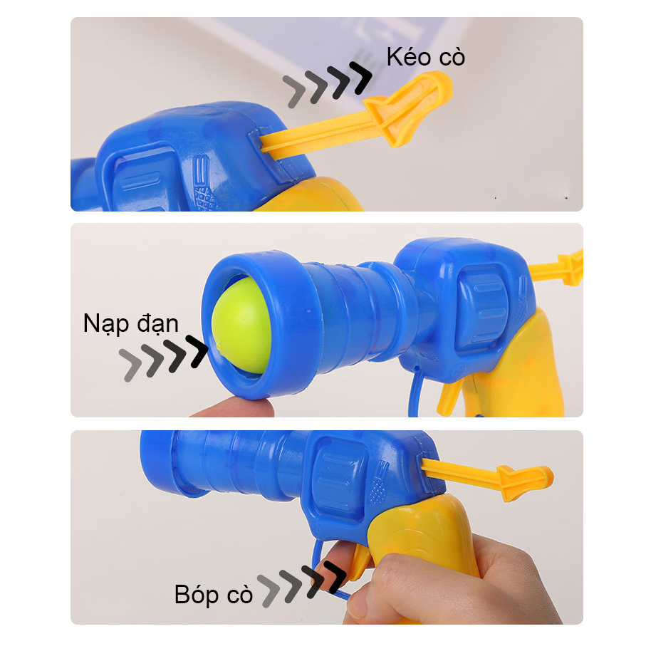 Đồ Chơi Súng Bắn Hạt Bông Cho Mèo Giúp Mèo Thư Giãn Xả Stret