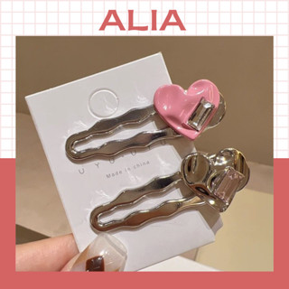 Kẹp Tóc Hình TráI Tim Đính K i m C ư ơ n g Giả ThờI Trang Cho Nữ