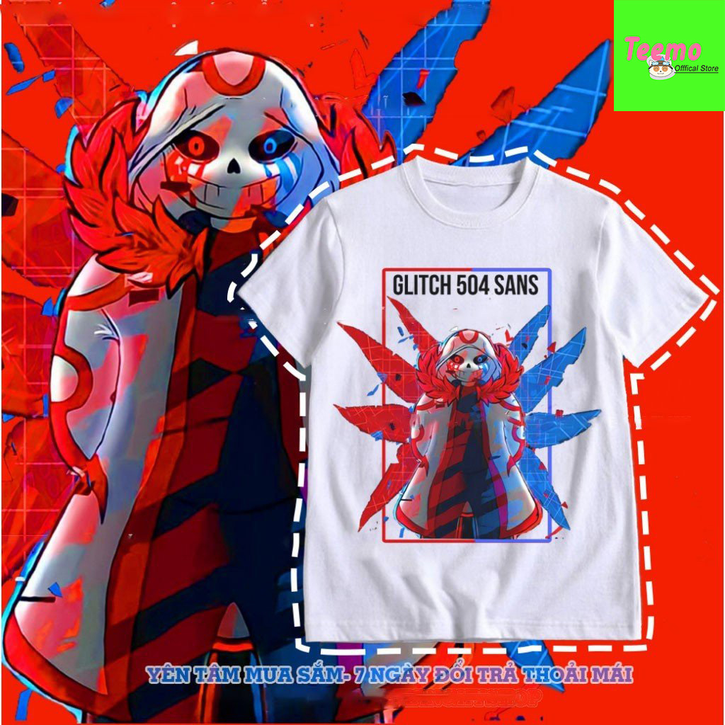 Áo thun Error Sans 504 - Pháp Sư Gangster - Vải Mềm Mát, mịn thấm hút mồ hôi tốt