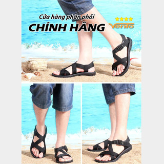 Giày Sandal Vento Xỏ Ngón Có Size Nam Nữ - NV65 Đen