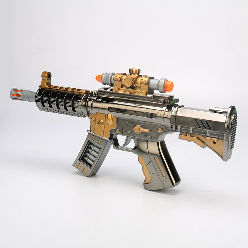 Súng pin đồ chơi có đèn và nhạc ,đồ chơi vận động vui nhộn cho bé trai, đồ chơi trẻ em siêu bền có kèm pin