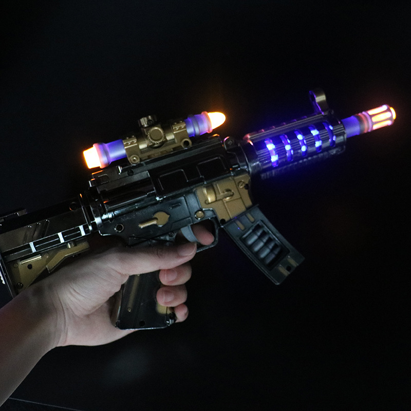 Súng pin đồ chơi có đèn và nhạc ,đồ chơi vận động vui nhộn cho bé trai, đồ chơi trẻ em siêu bền có kèm pin