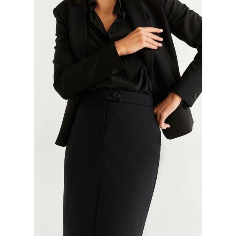 Chân váy bút chì Mango dư xịn