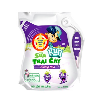 Sữa Kun túi 110ml nhiều vị