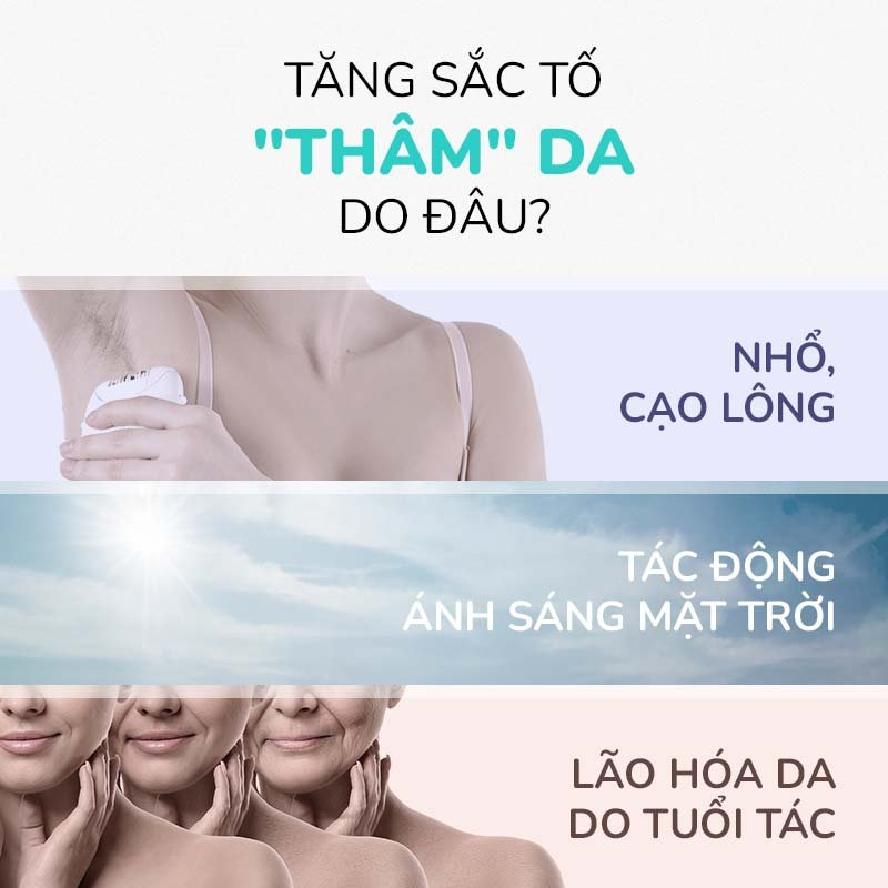 Kem dưỡng trắng giảm thâm nách Alpha arbutin HEBE dưỡng sáng da vùng bikini, mông, khuỷu tay, đầu gối NEOSKIN 35g
