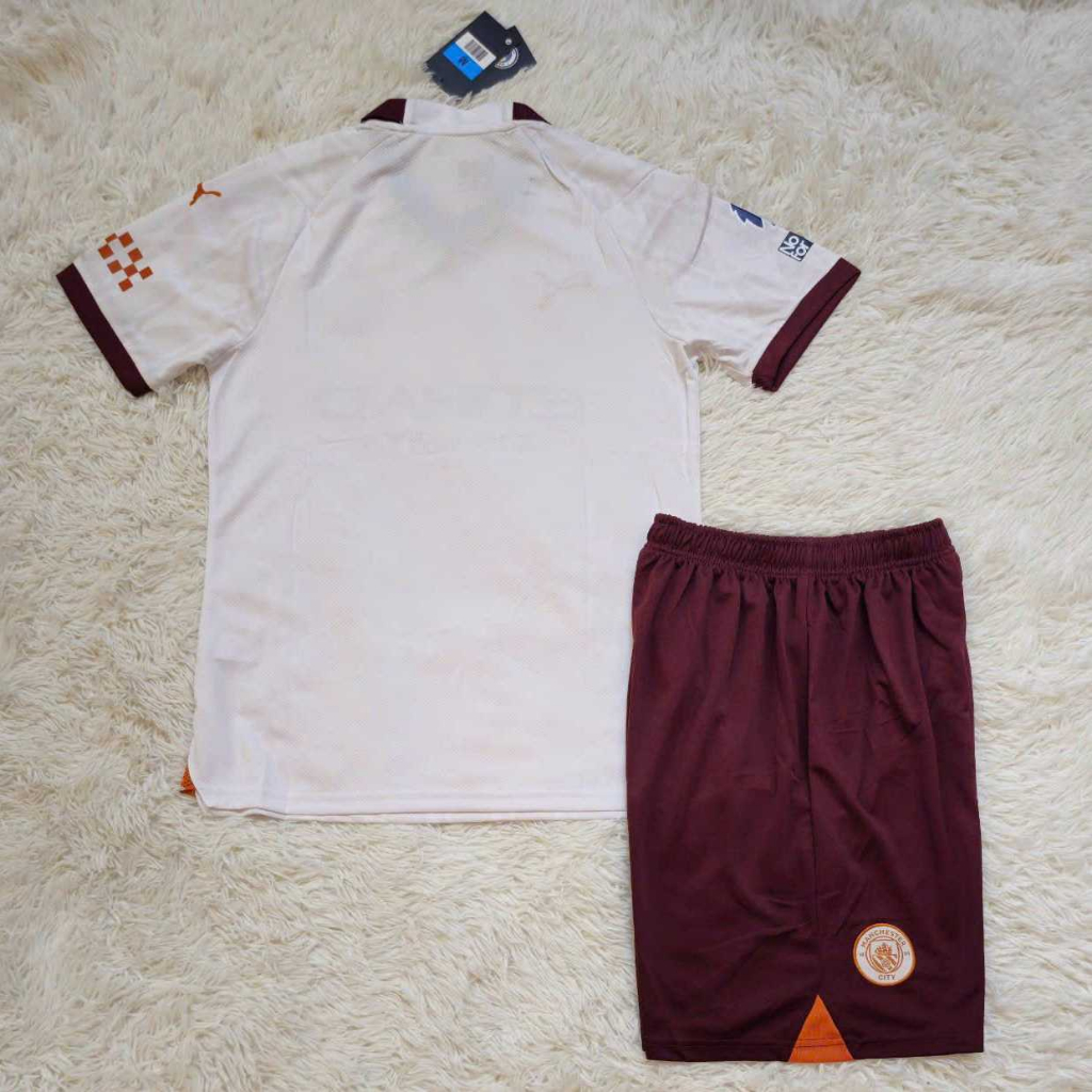 Bộ quần áo đá bóng clb mc SÂN KHÁCH TRẮNG  mới 2024 vải thái logo thêu