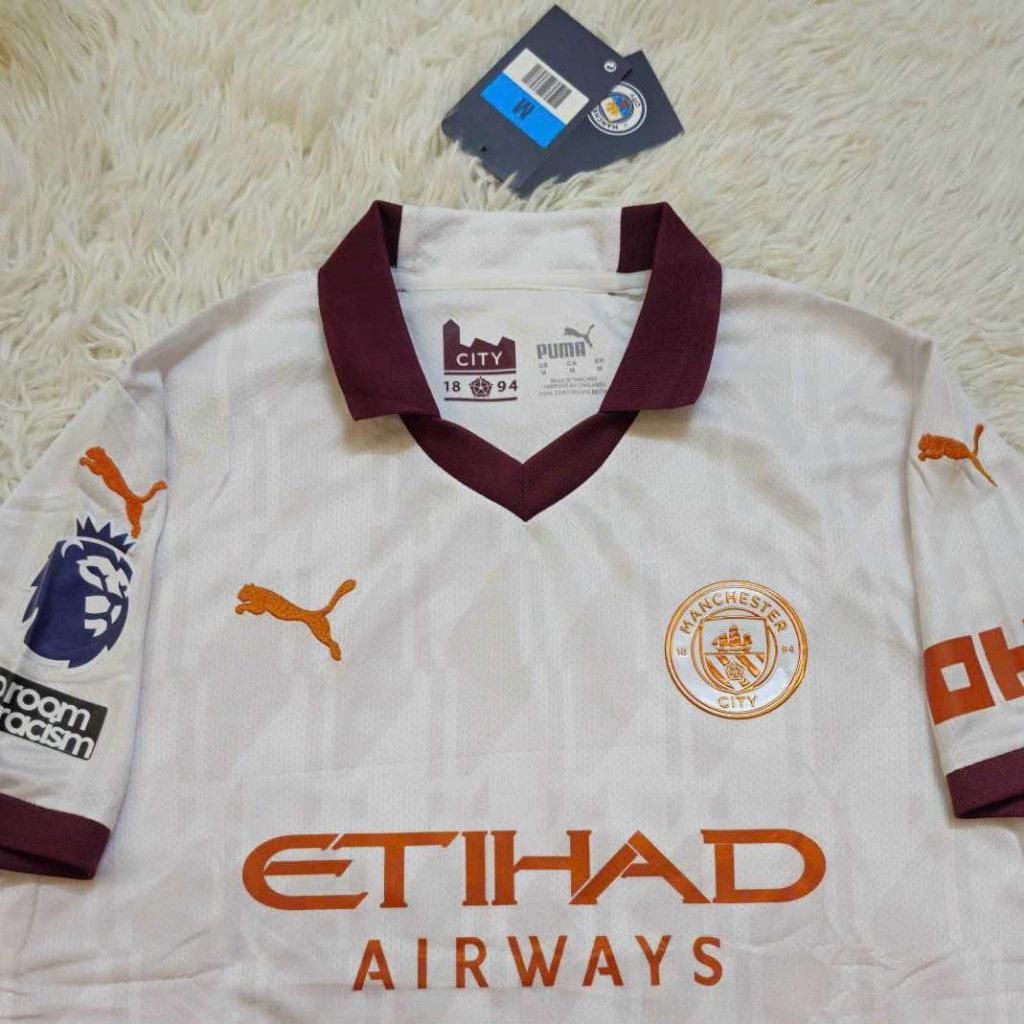 Bộ quần áo đá bóng clb mc SÂN KHÁCH TRẮNG  mới 2024 vải thái logo thêu