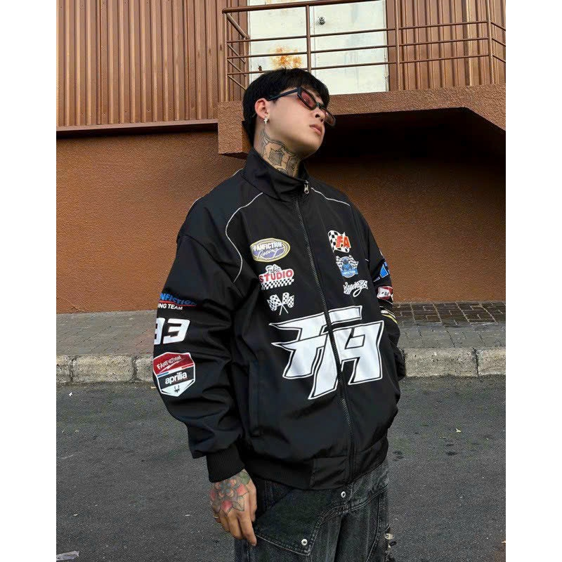 Áo Khoác Phượt, Chất Dù 2 Lớp in Nhiều Logo Siêu Ngầu.Tp