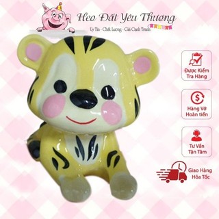 Hổ con đáng yêu gốm sứ tiết kiệm tiền