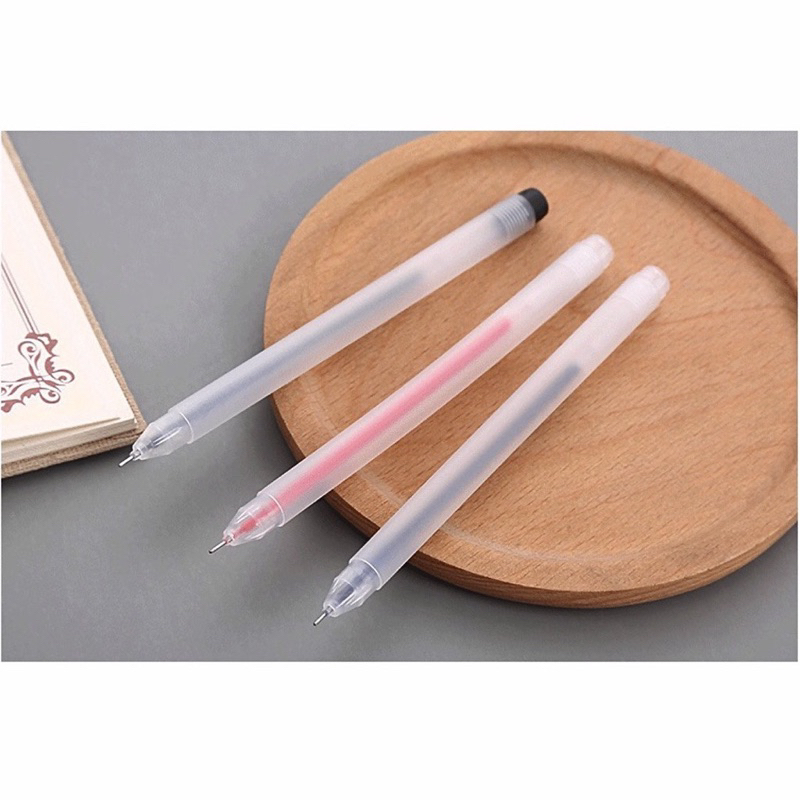 Set 5 bút gel xanh đỏ đen nét nhỏ