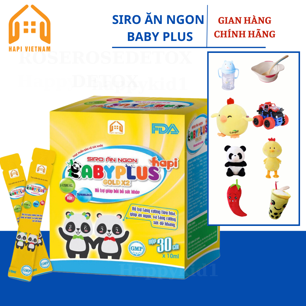 Siro Ăn Ngon Baby Plus Giúp Bé Ăn Ngon Ngủ Ngon Tăng Cân Tự Nhiên Tăng Sức Đề Kháng HAPI GROUP CHÍNH HÃNG