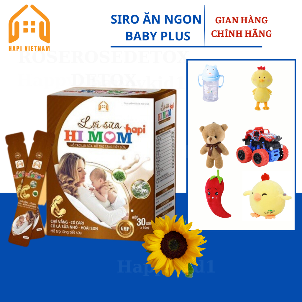 Lợi Sữa Hi Mom Happi Gọi Sữa Về,Mát Sữa ,Thông Tắc Tuyến Sữa,Có Chè Vằng