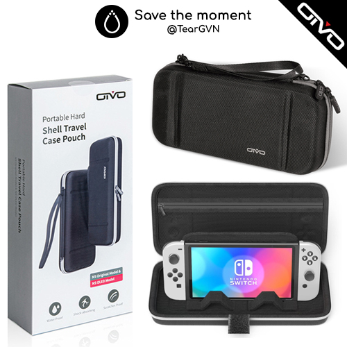 Bóp đựng máy cứng cáp, chống nước  cho Nintendo Switch Oled / Switch V1,2 - chất liệu Oxford chống thấm