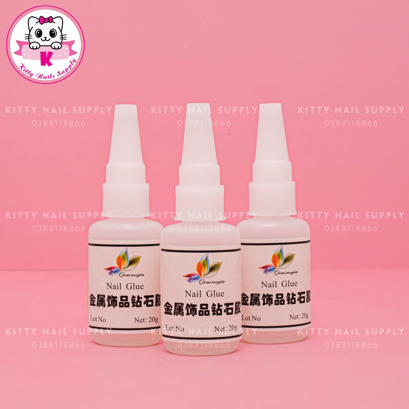 Keo bê tông dán móng up hoặc đính đá siêu bền và chắc Qicai — Kitty Nails Supply