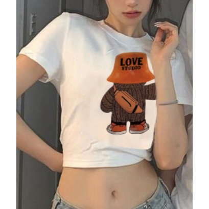 Áo Đôi In Gấu Form Unisex Nam Nữ In Gấu Nâu, In 5D Mềm Mịn Dày Dặn Áo Croptop Baby Tee NaKaShop