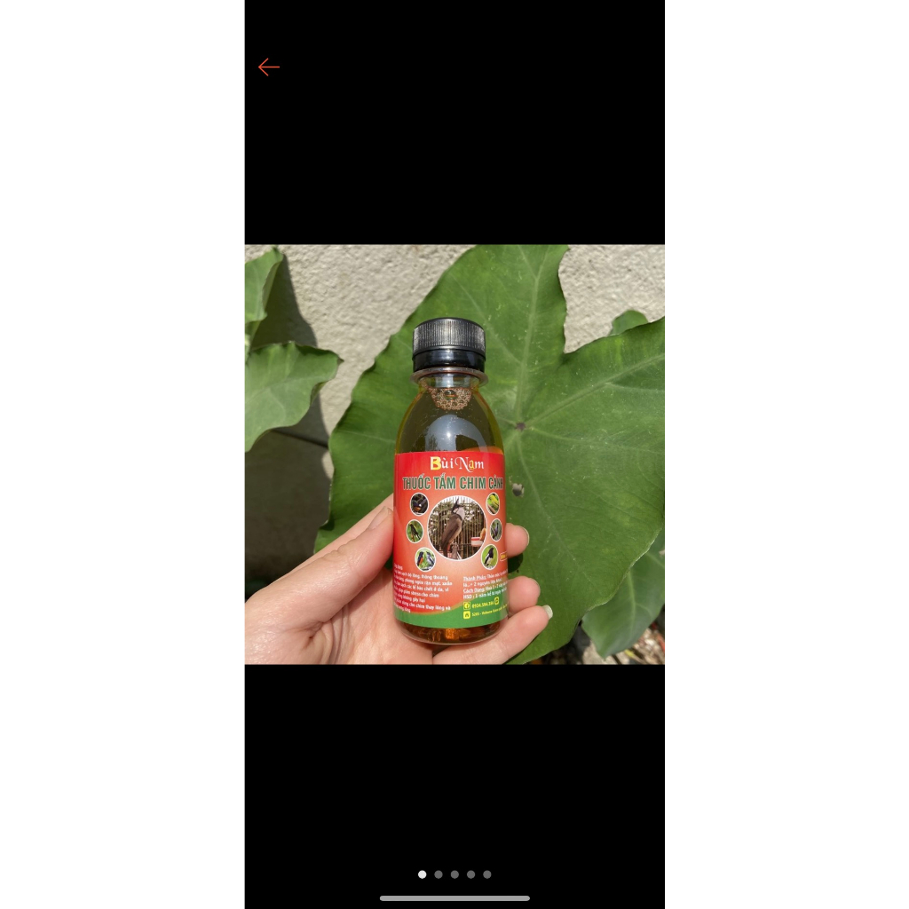 Nước tắm chim cảnh bùi nam 100ml