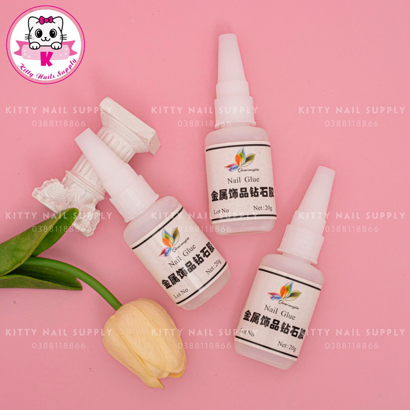 Keo bê tông dán móng up hoặc đính đá siêu bền và chắc Qicai — Kitty Nails Supply