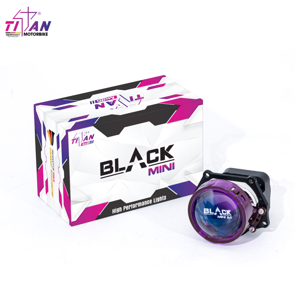 [CHÍNH HÃNG] Bi-led Titan Moto Black mini 2.0 inch 45W - TRÒN - gương cầu biled auto365 moto ô tô xe máy GTR