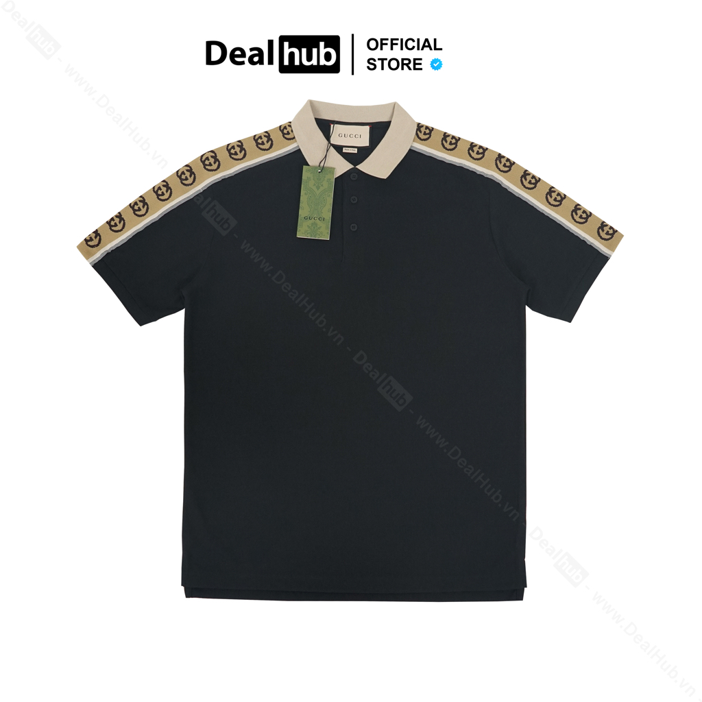 Áo Polo Guc.ci G-Stripe Interlocking