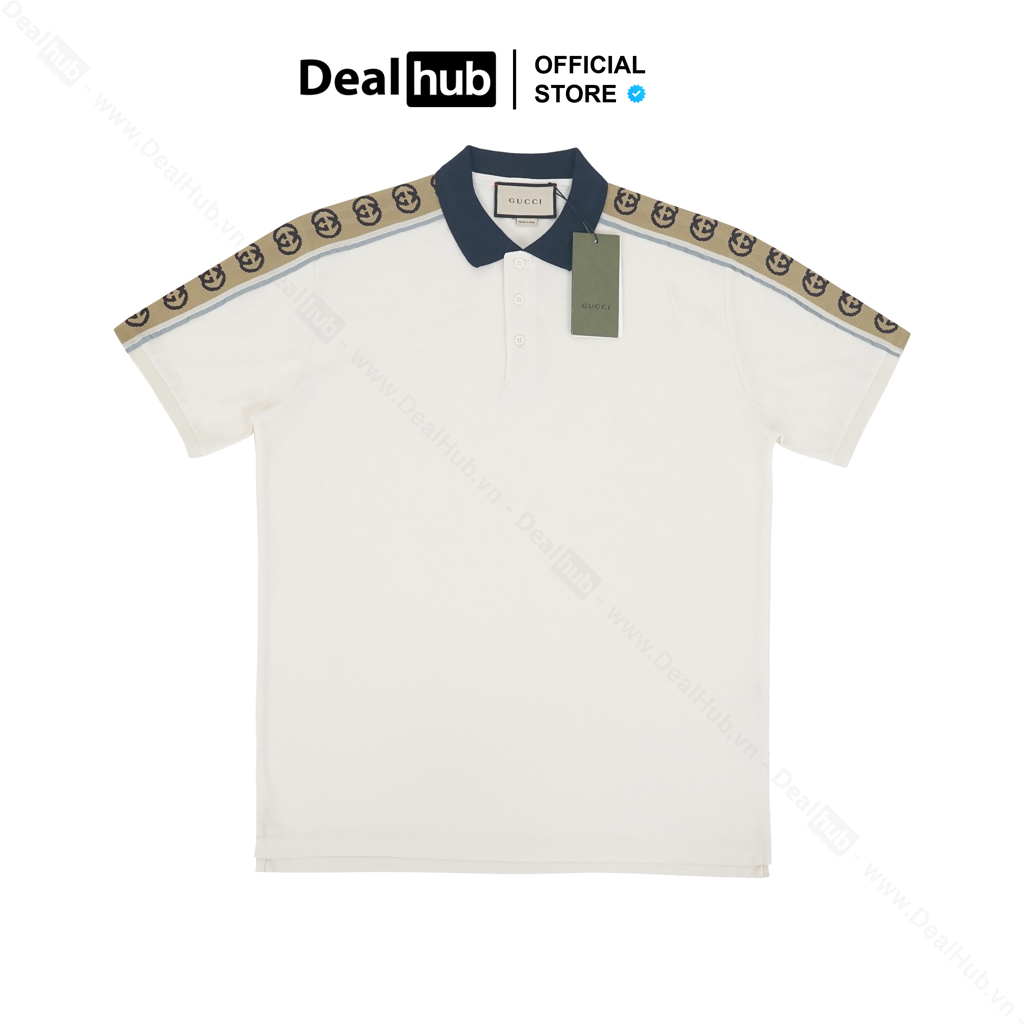 Áo Polo Guc.ci G-Stripe Interlocking