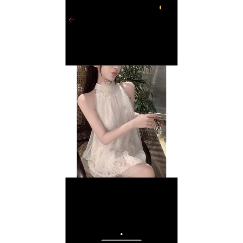 Pass yếm ren nhiều tầng ,free size ,ảnh thật ở cuối.