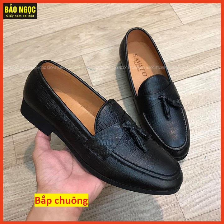 Giày lười nam da bò cao cấp ✅ Giày da nam kiểu dáng Hàn Quốc 🎁 Bảo hành nổ da 24 tháng ✅ Mã K22