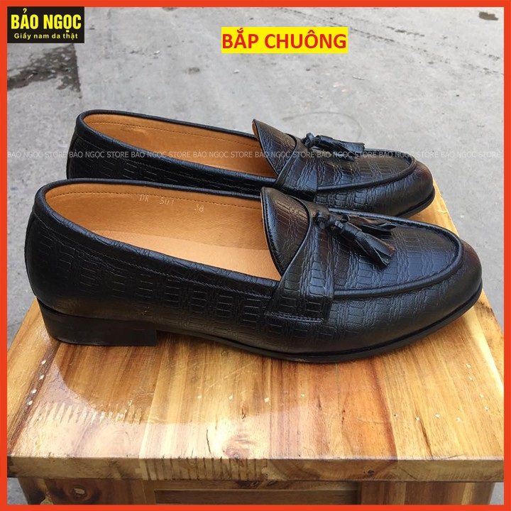 Giày lười nam da bò cao cấp ✅ Giày da nam kiểu dáng Hàn Quốc 🎁 Bảo hành nổ da 24 tháng ✅ Mã K22