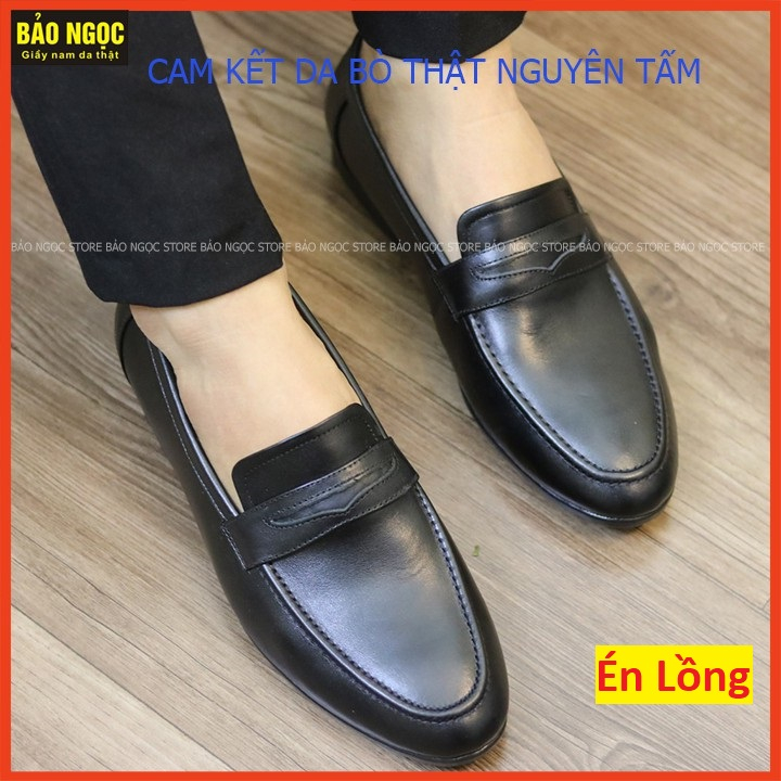Giày lười nam da bò cao cấp ✅ Giày da nam kiểu dáng Hàn Quốc 🎁 Bảo hành nổ da 24 tháng ✅ Mã K22