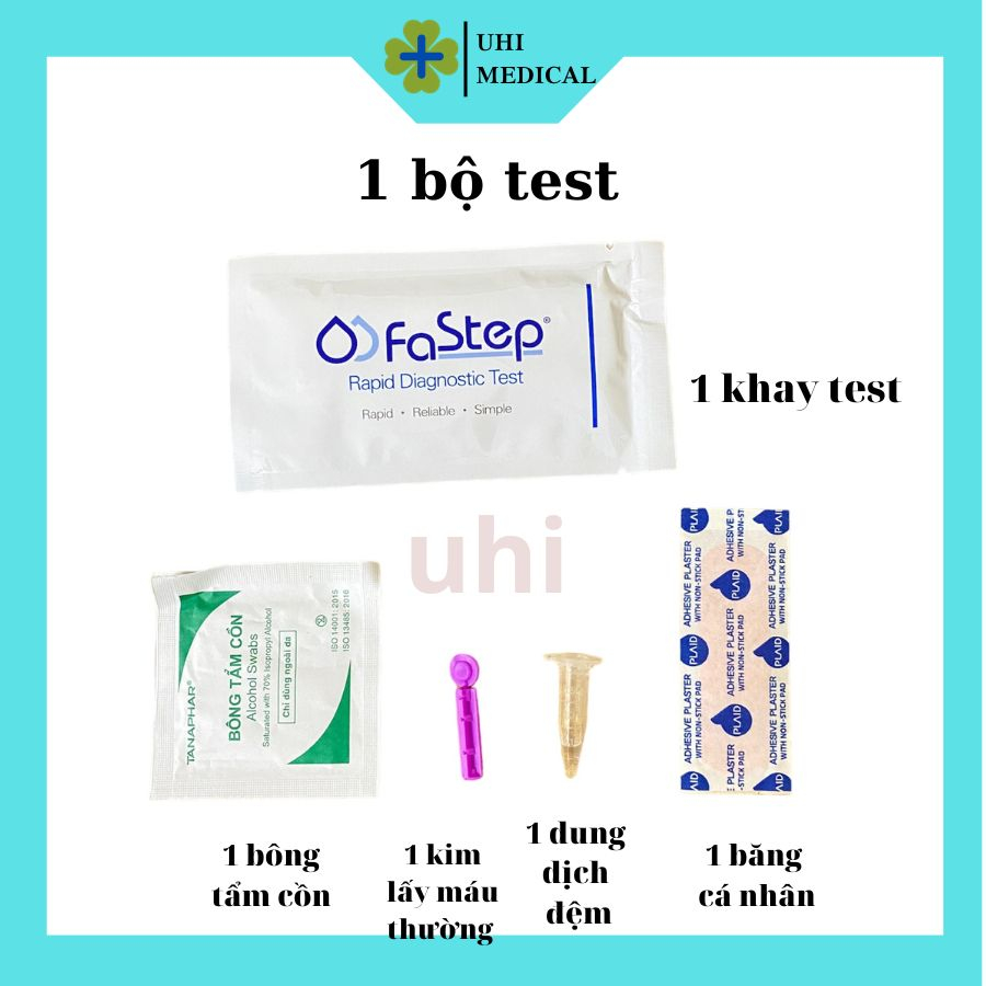 Bộ test thử, test nhanh tại nhà Viêm gan B, Kit Test Viêm Gan B Fastep chính hãng