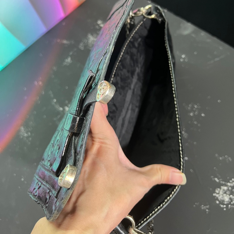 Túi si nhật Gu chì da thật