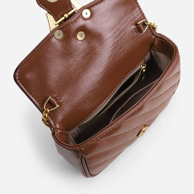 Túi Xách Nữ, Túi Đeo Chéo Phối Dây Xích Thời Trang Độc Đáo, Mã T 12